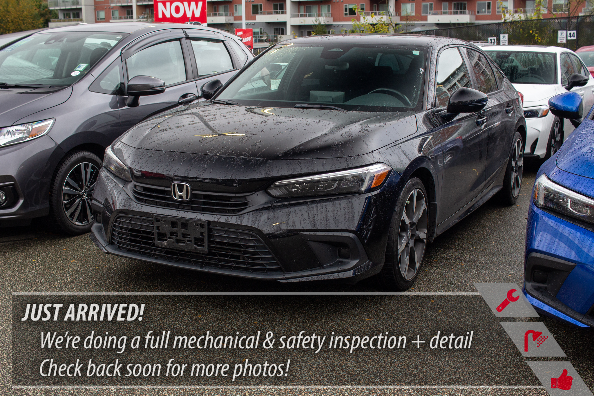 Black 2022 Honda Civic Sedan Front-Wheel Drive 5-Speed Automatic