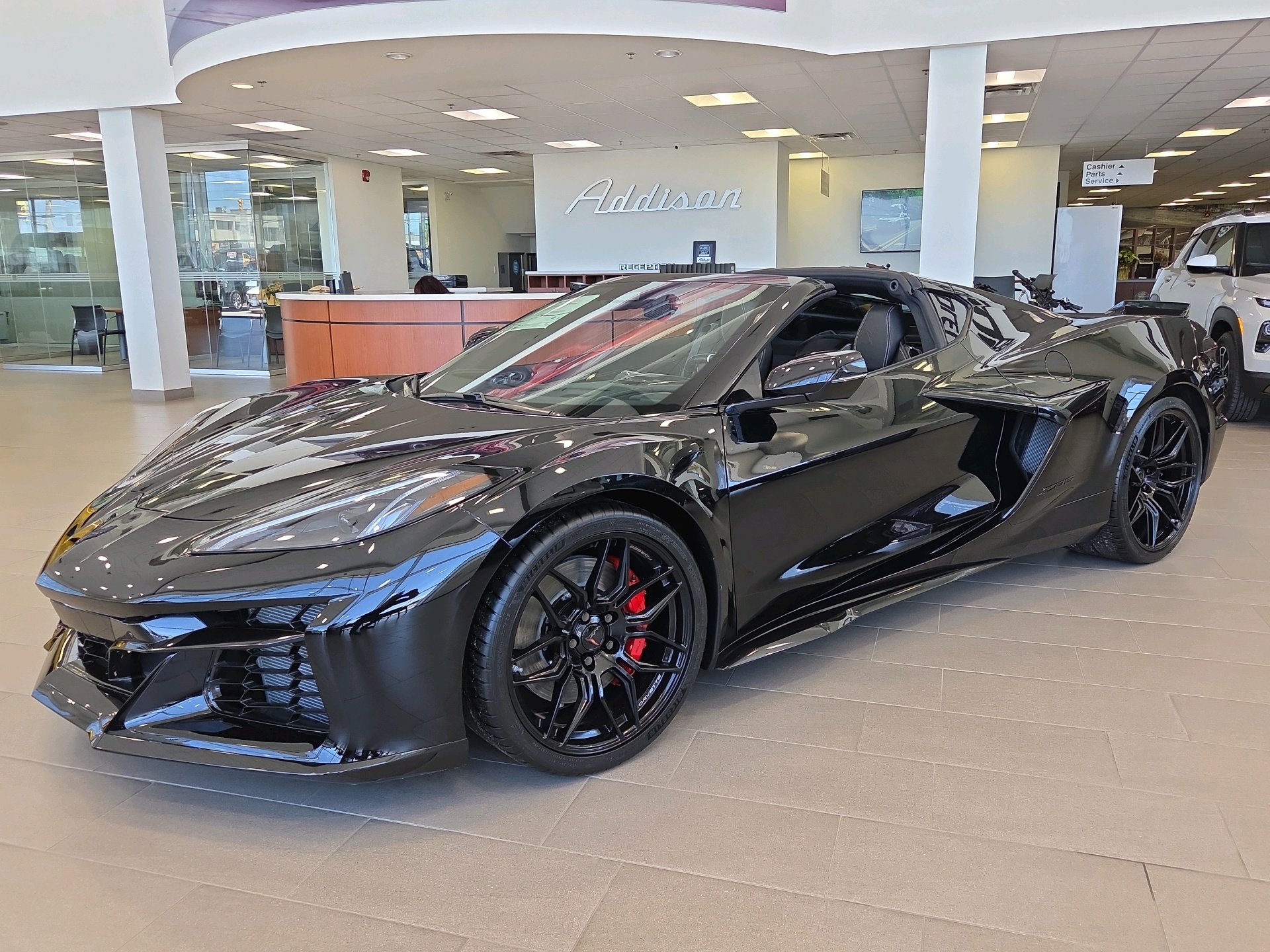 Black 2026 Chevrolet Corvette Coupe Rear-Wheel Drive 8-Speed Dual Clutch