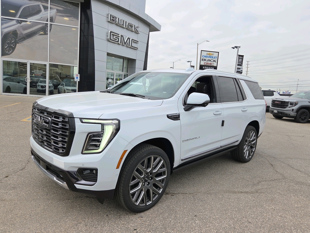 Glacier White Tricoat 2027 GMC Yukon SUV / Crossover Four-Wheel Drive Automatic