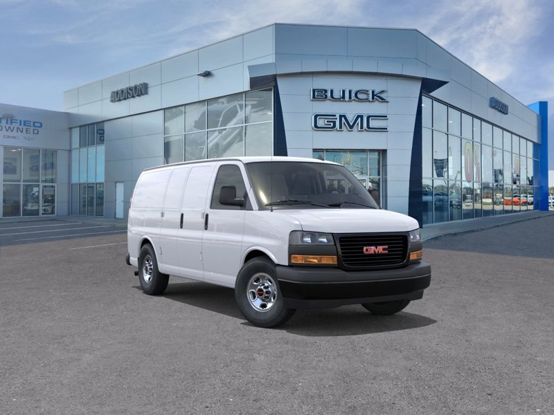 Summit White 2025 GMC Savana Cargo Van Rear-Wheel Drive 8-Speed Automatic