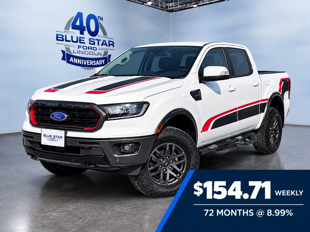 Oxford White 2021 Ford Ranger Pickup Truck Four-Wheel Drive Automatic