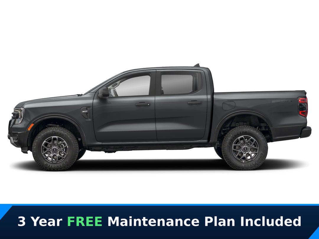 Gray (Carbonized Grey Metallic) 2026 Ford Ranger Pickup Truck Four-Wheel Drive Automatic