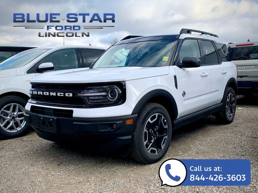 New 2023 Ford Bronco Sport Outer Banks 23T304 Simcoe, ON Blue Star Ford