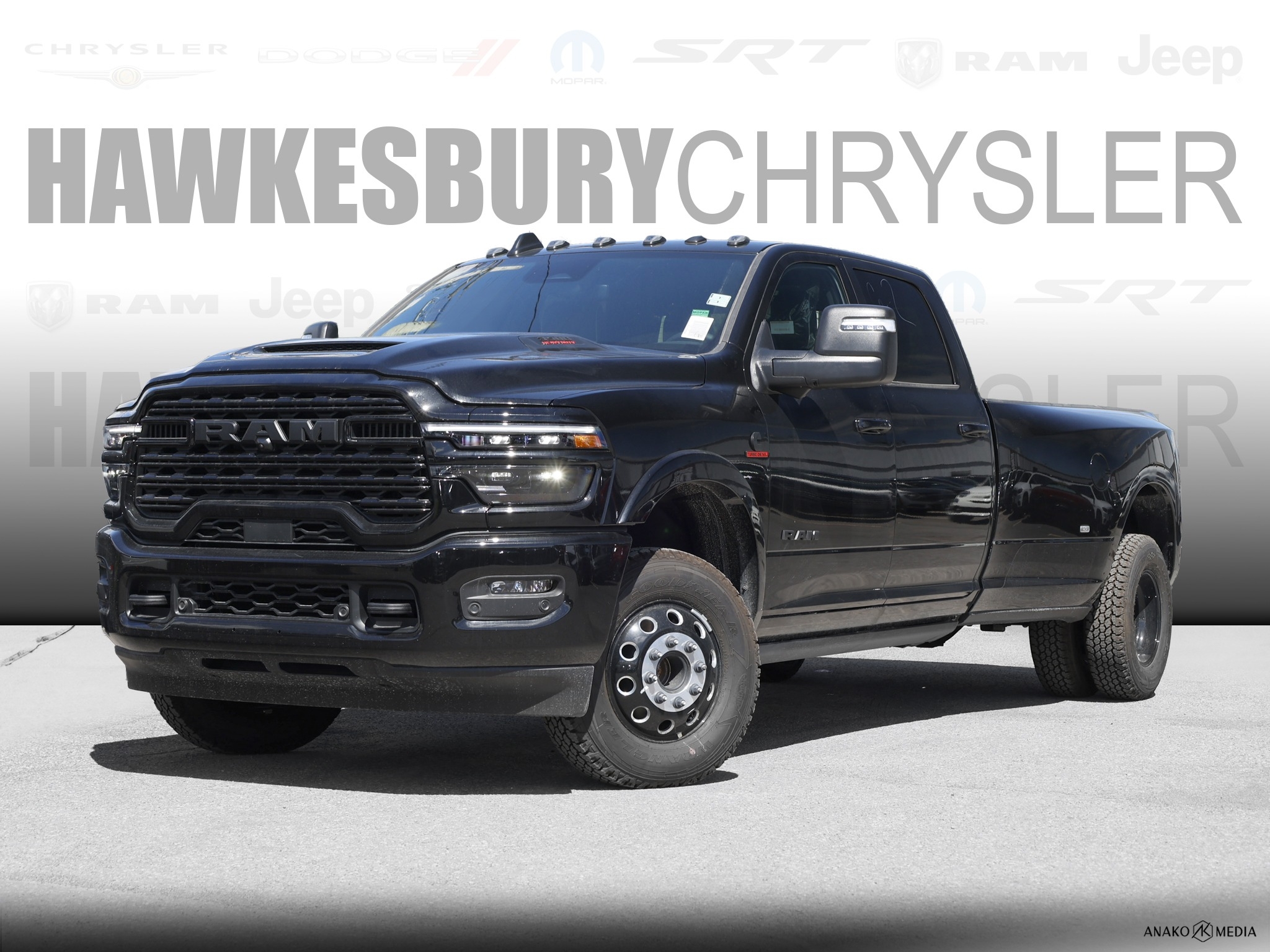 Black (Diamond Blk Crystal Pearl) 2026 RAM 3500 Pickup Truck Four-Wheel Drive 8-Speed Automatic