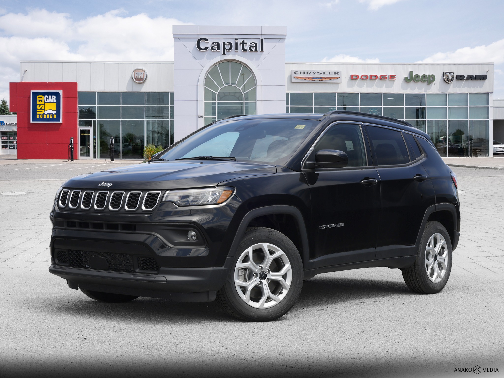 Black (Diamond Blk Crystal Pearl) 2026 Jeep Compass SUV / Crossover 8-Speed Automatic