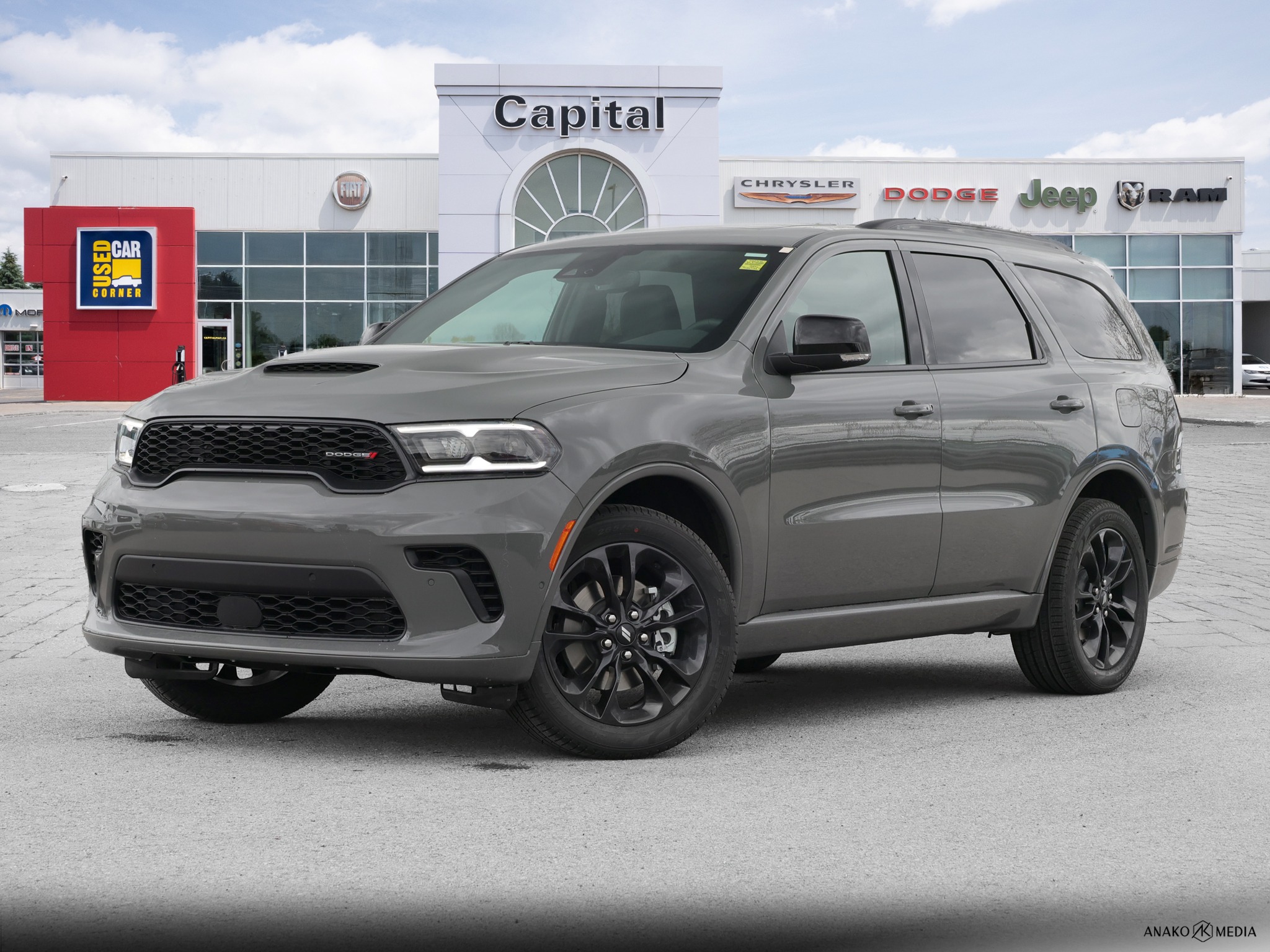 Gray (Destroyer Grey) 2026 Dodge Durango SUV / Crossover All-Wheel Drive 8-Speed Automatic