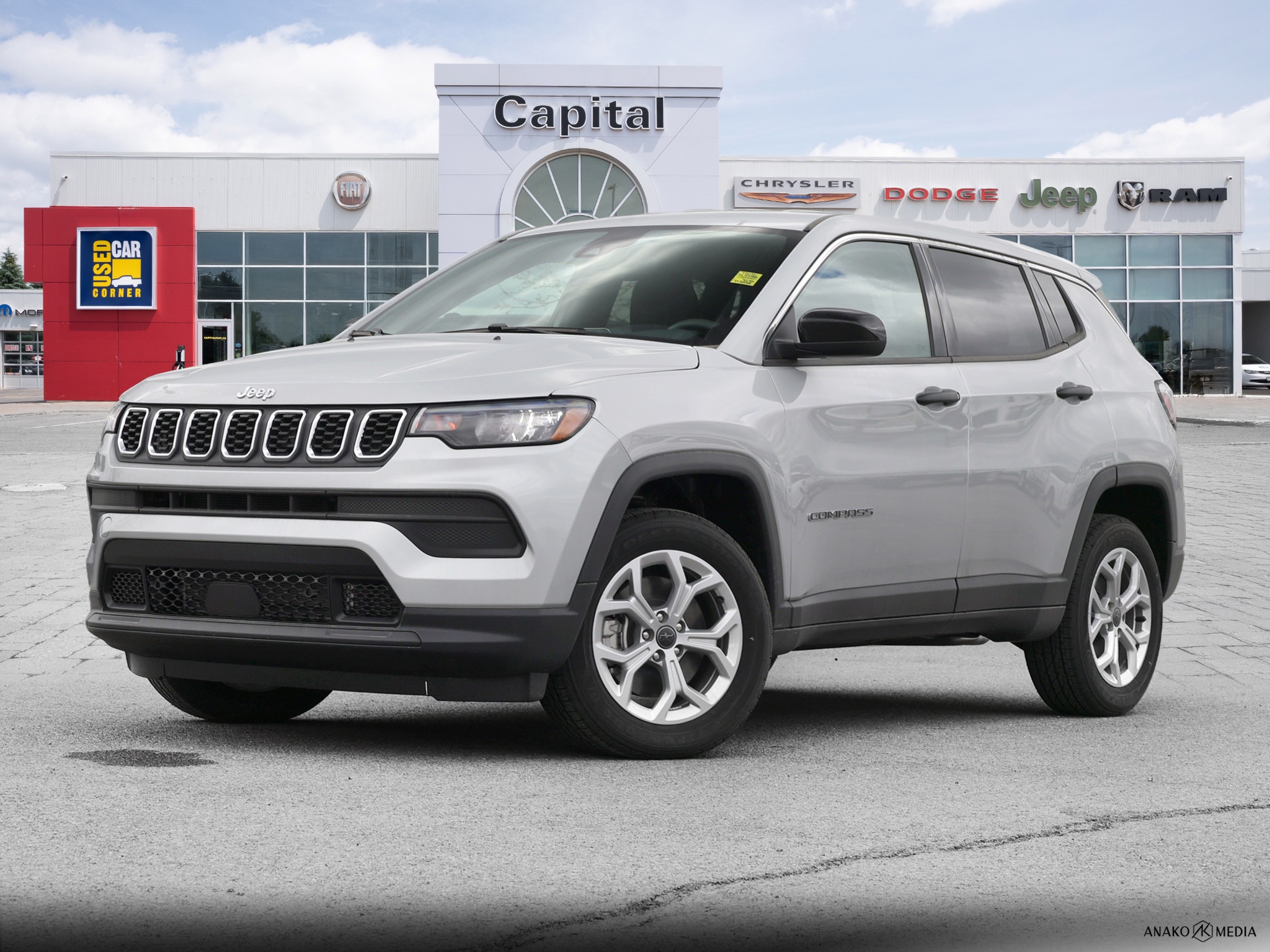 Silver Zynith Metallic 2026 Jeep Compass SUV / Crossover 8-Speed Automatic