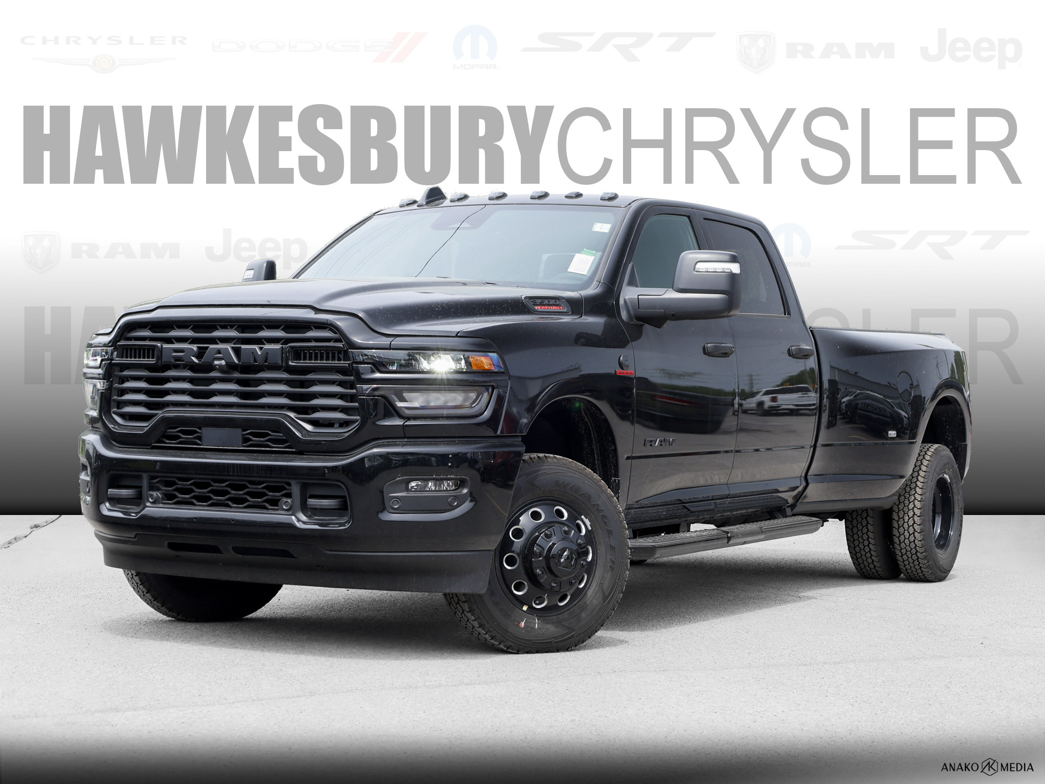 Black (Diamond Blk Crystal Pearl) 2026 RAM 3500 Pickup Truck Four-Wheel Drive 8-Speed Automatic
