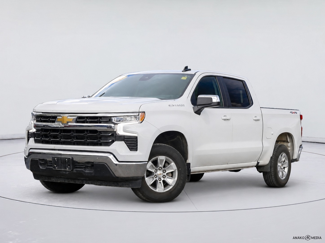 White 2025 Chevrolet Silverado 1500 Pickup Truck Four-Wheel Drive Automatic