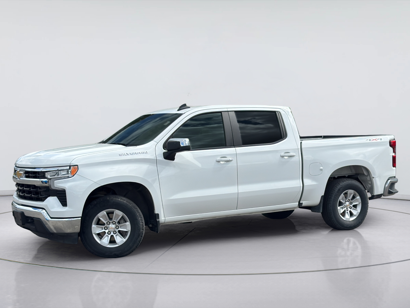 White 2025 Chevrolet Silverado 1500 Pickup Truck Four-Wheel Drive Automatic
