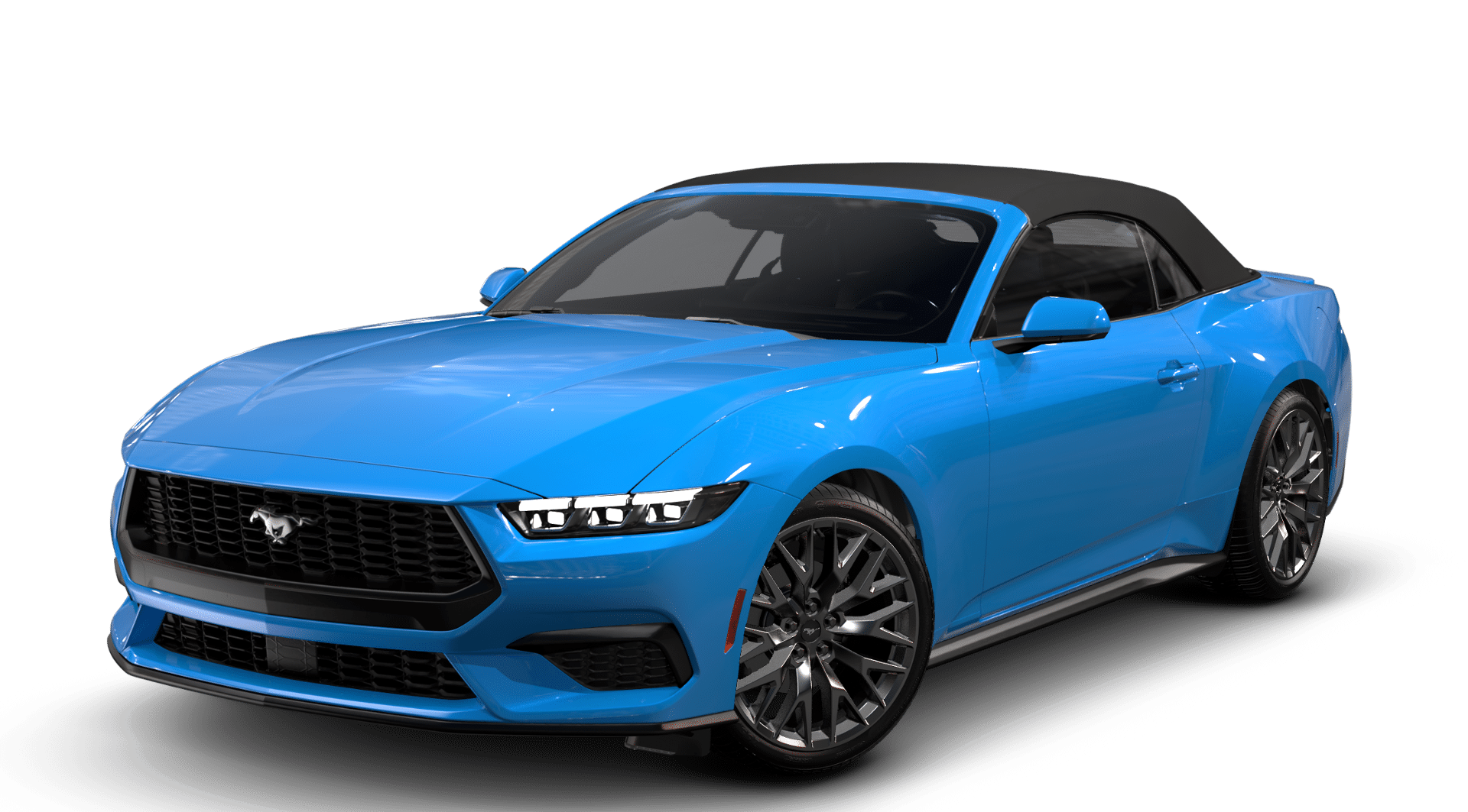 Grabber Blue Metallic 2024 Ford Mustang Convertible Rear-Wheel Drive Automatic