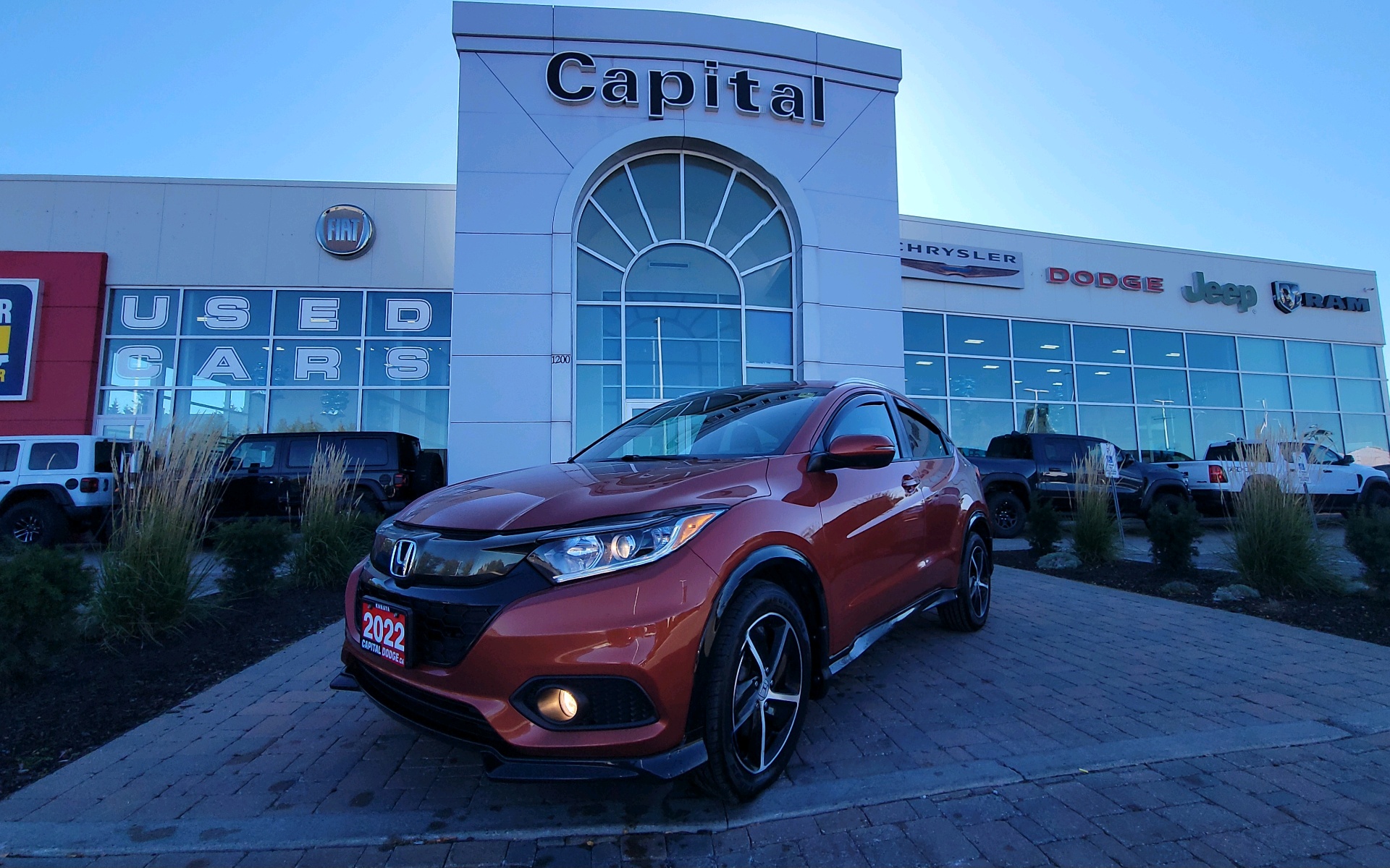 Orange 2022 Honda HR-V SUV / Crossover All-Wheel Drive Automatic