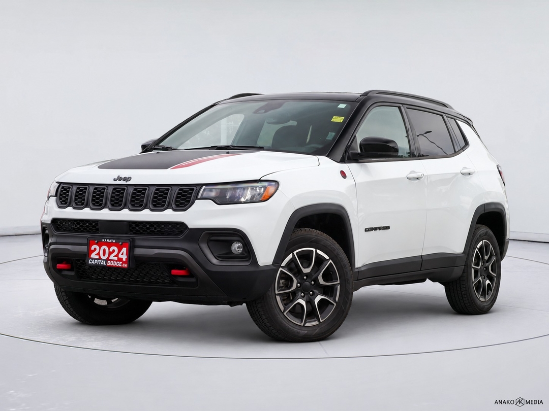 BRIGHT WHITE 2024 Jeep Compass SUV / Crossover Four-Wheel Drive 8-Speed Automatic