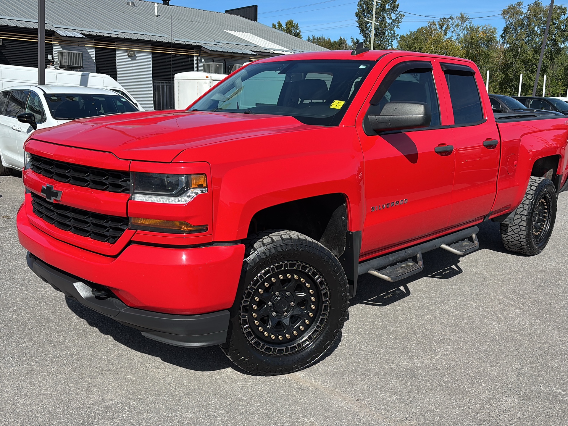 Red 2019 Chevrolet Silverado 1500 Pickup Truck Four-Wheel Drive Automatic
