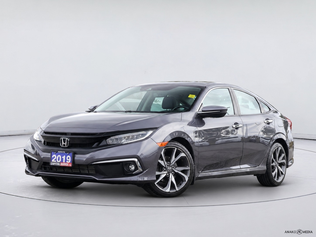 White 2019 Honda Civic Sedan Front-Wheel Drive Automatic