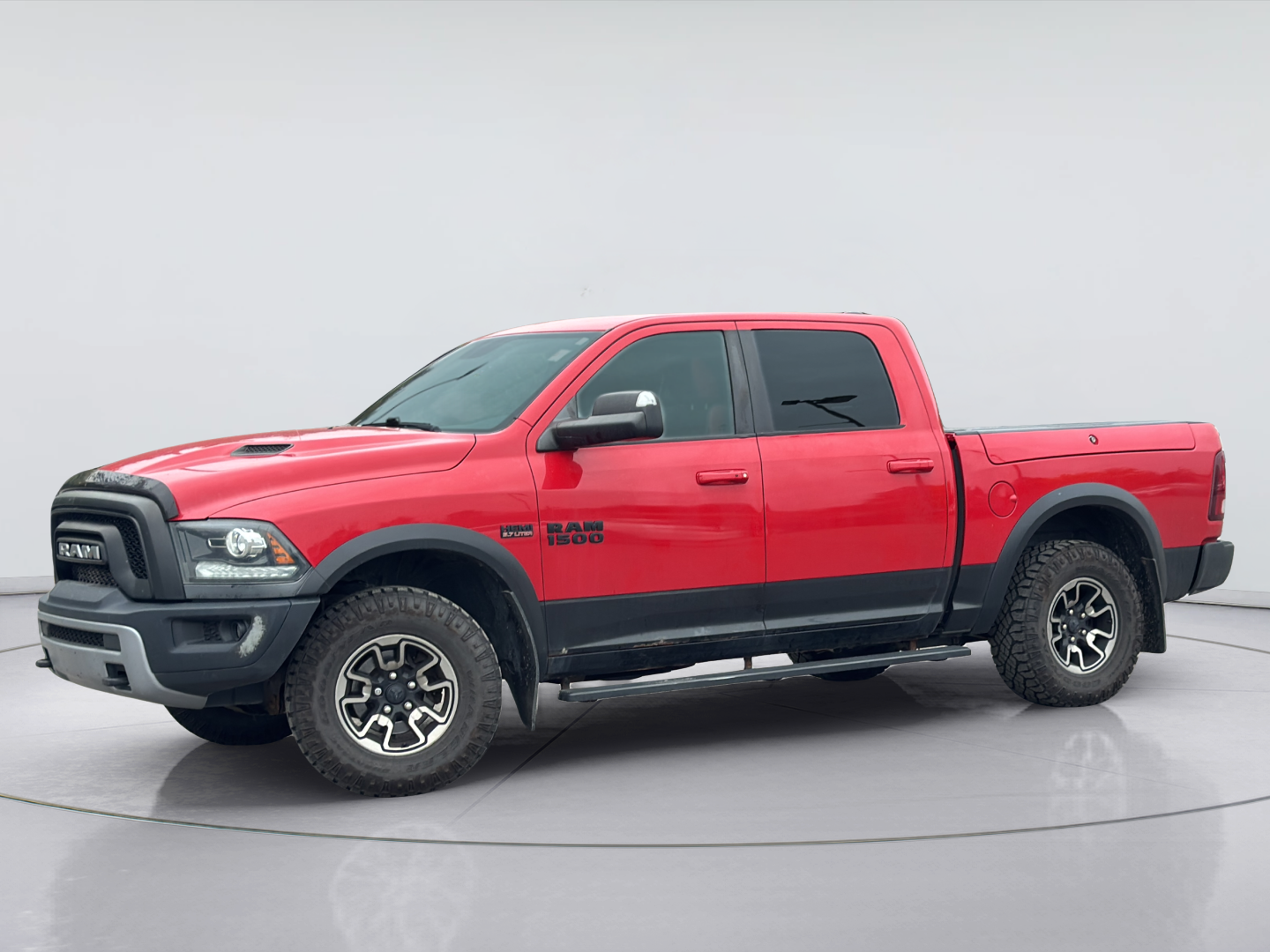Red 2017 RAM 1500 Pickup Truck Four-Wheel Drive Automatic