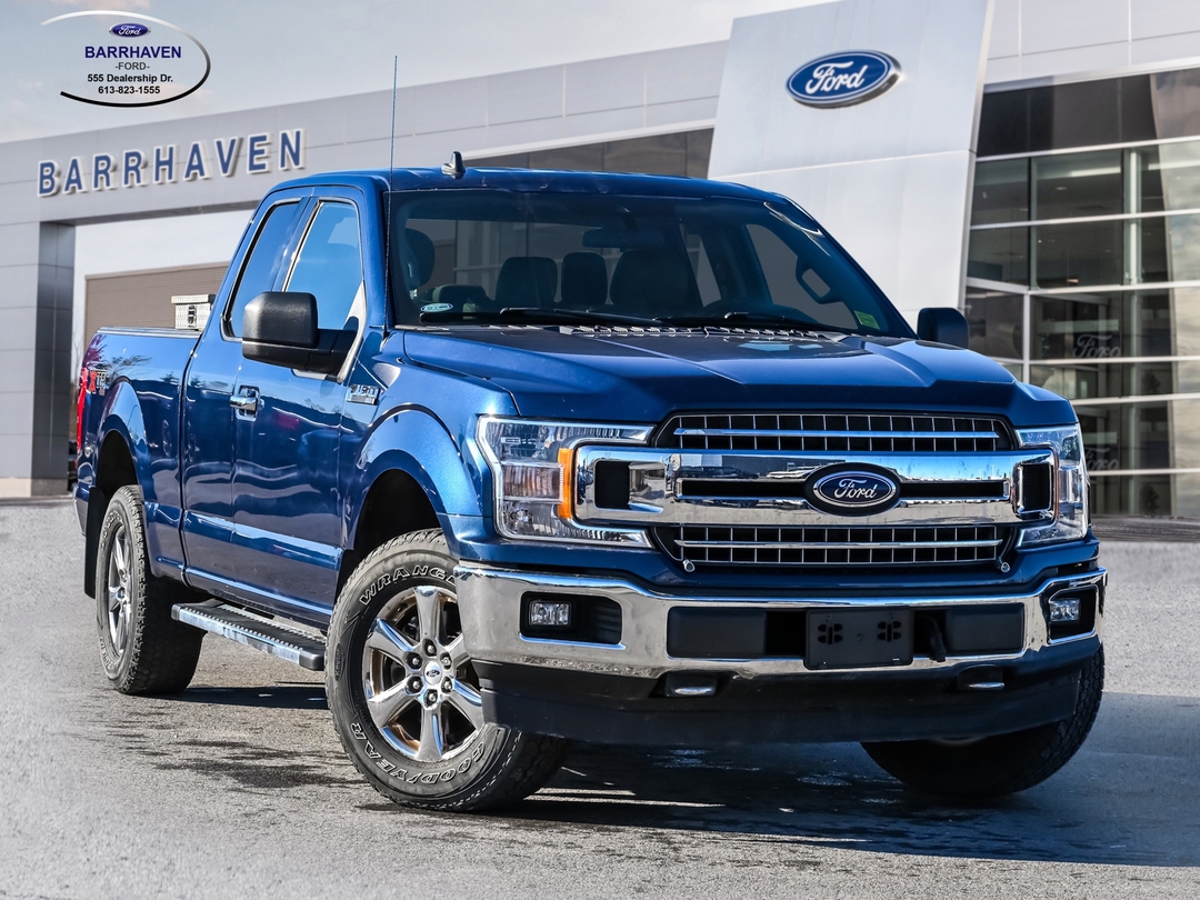 Blue 2019 Ford F-150 Pickup Truck Four-Wheel Drive 6-Speed Automatic