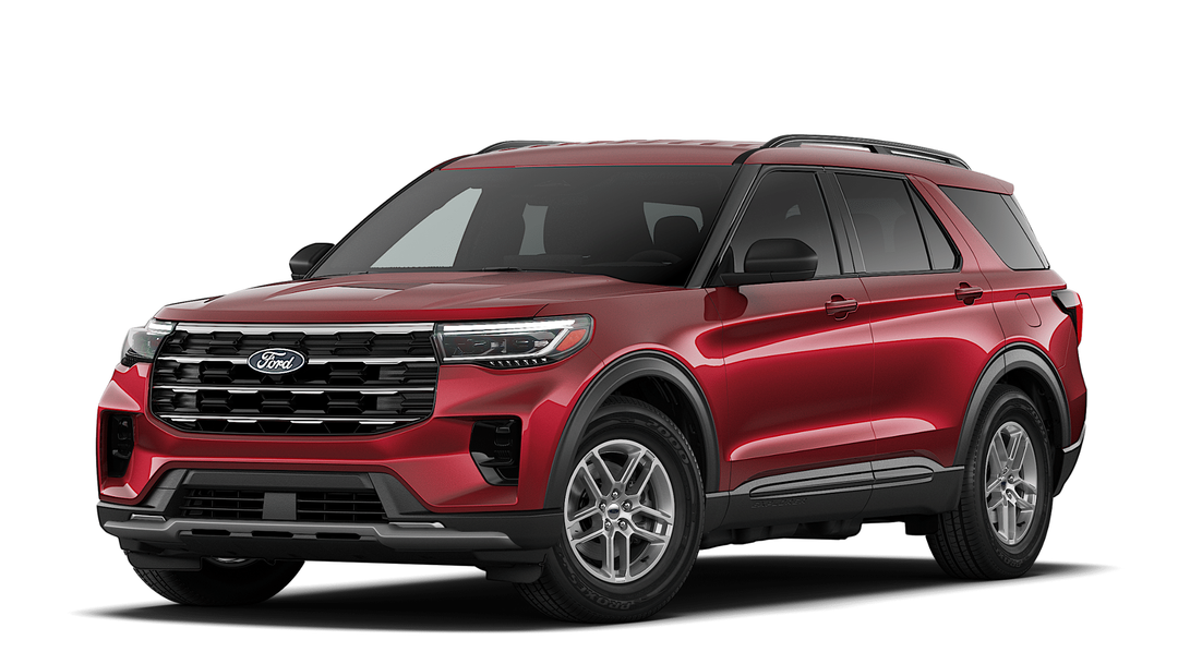 Ruby Red Metallic Tinted Clearcoat 2027 Ford Explorer SUV / Crossover All-Wheel Drive Automatic