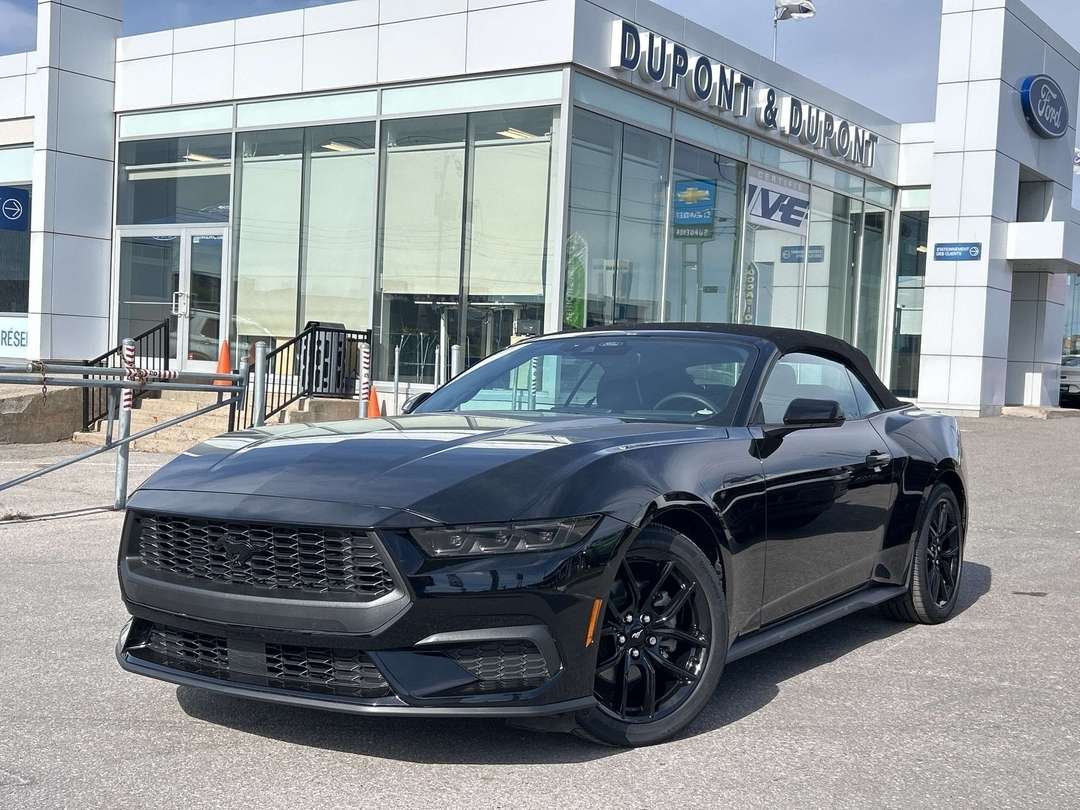 Shadow Black 2025 Ford Mustang Convertible Rear-Wheel Drive Automatic