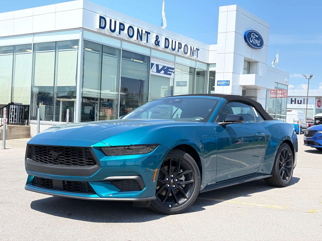 Adriatic Blue Metallic 2026 Ford Mustang Convertible Rear-Wheel Drive Automatic
