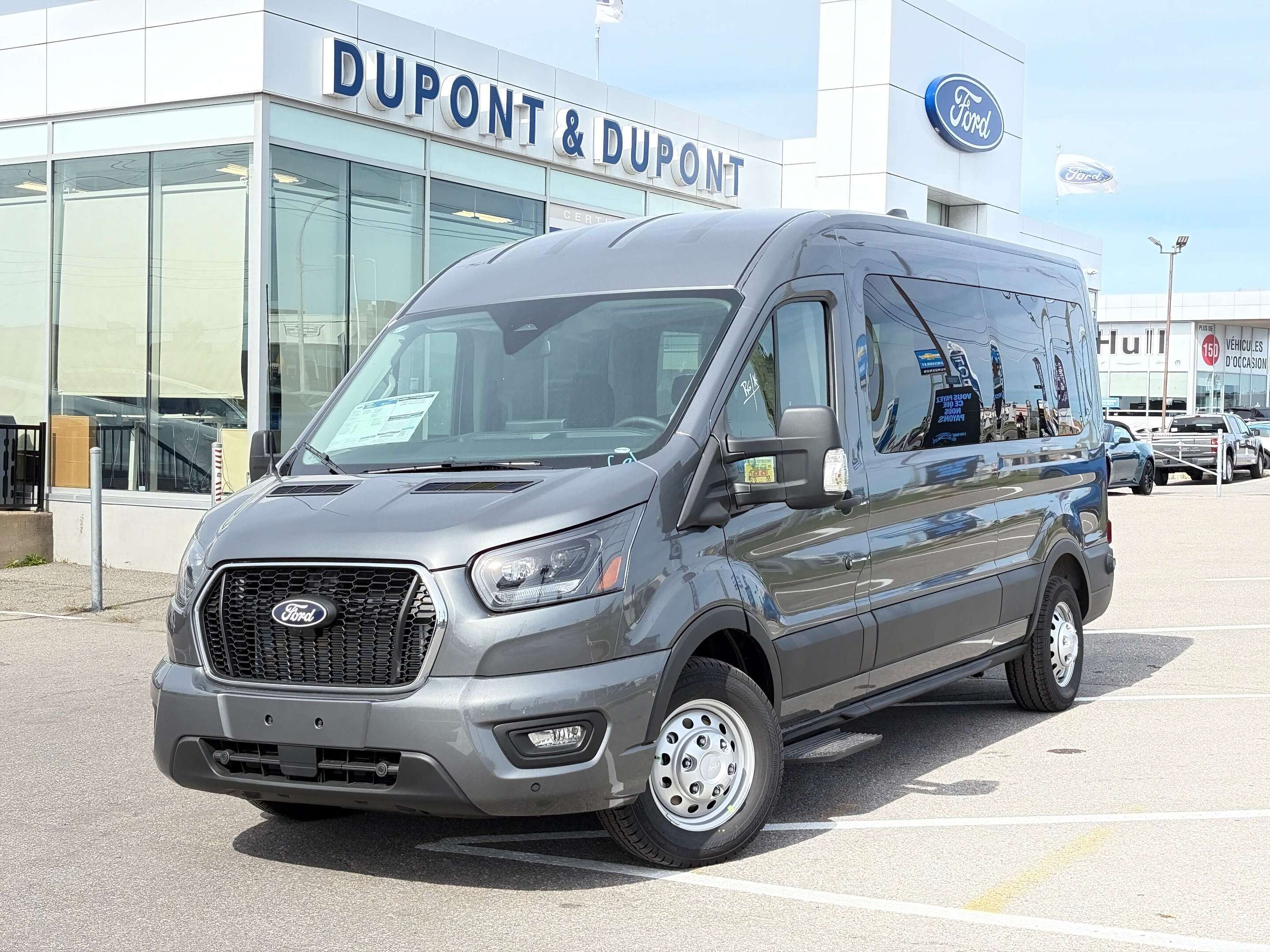 Gray (Carbonized Grey Metallic) 2027 Ford Transit Passenger Van All-Wheel Drive Automatic
