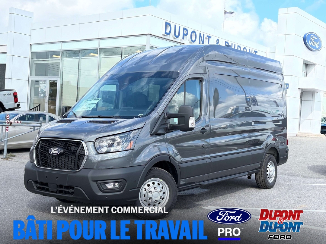 Gray (Carbonized Grey) 2026 Ford Transit Cargo Van All-Wheel Drive Automatic