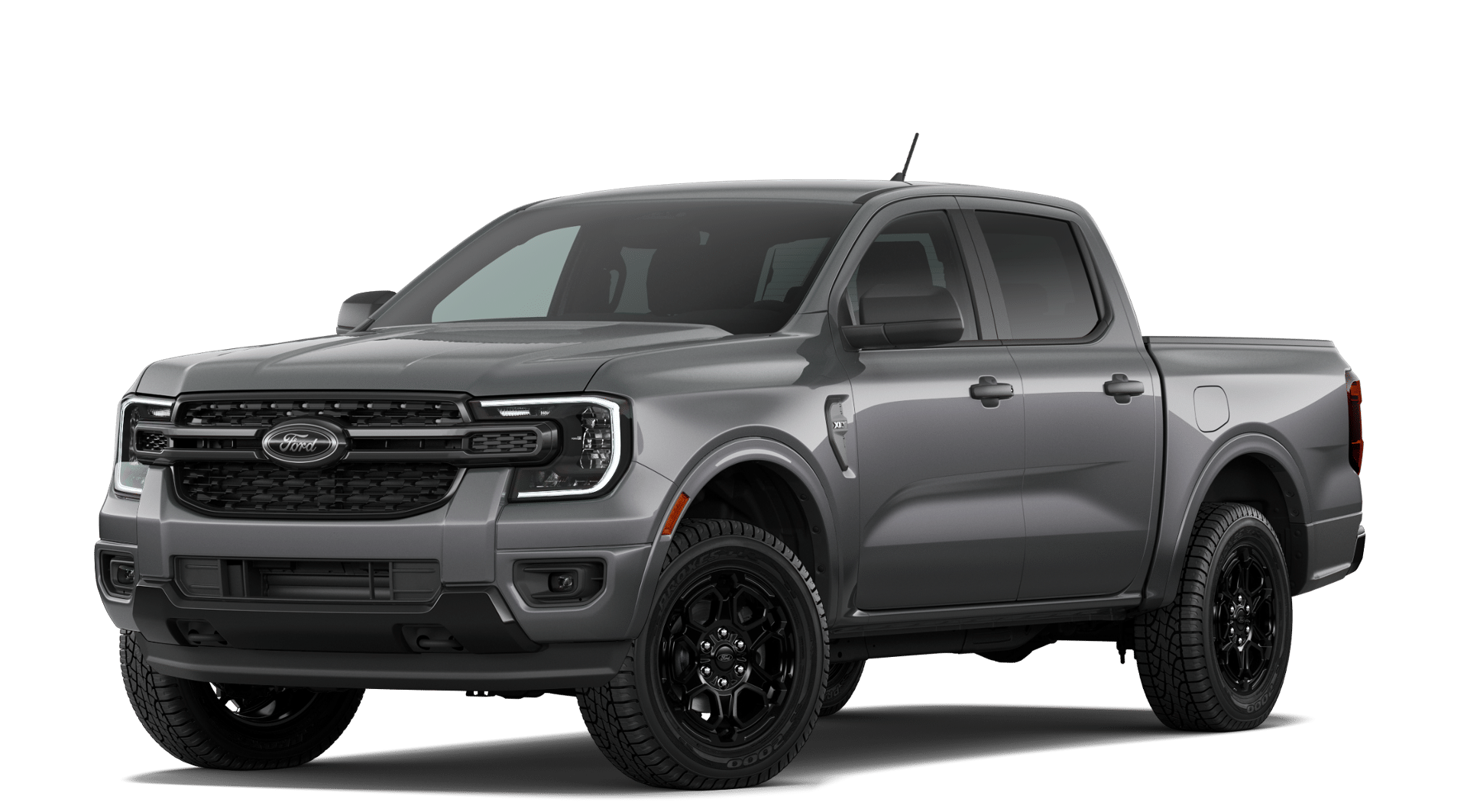 Gray (Carbonized Grey Metallic) 2026 Ford Ranger Pickup Truck Four-Wheel Drive Automatic