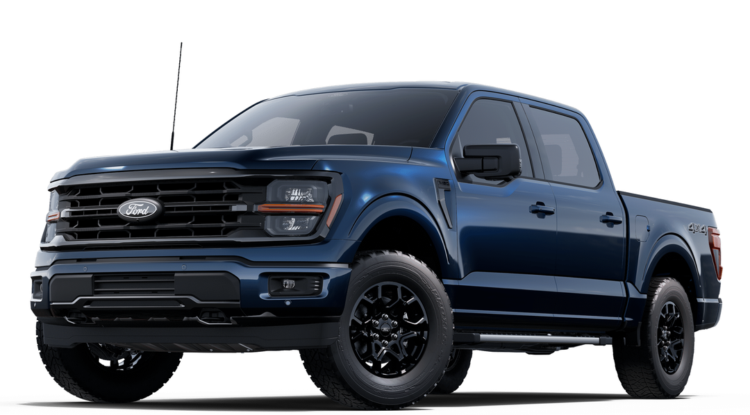 Blue Metallic 2025 Ford F-150 Pickup Truck Four-Wheel Drive Automatic
