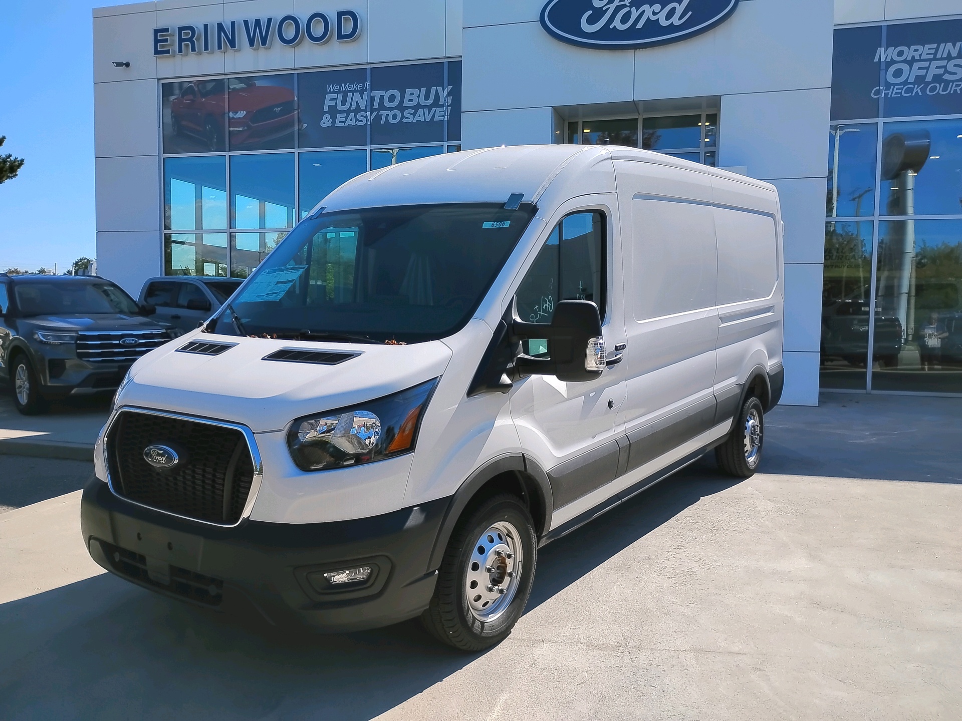 OXFORD WHITE 2025 Ford Transit Cargo Van All-Wheel Drive Automatic