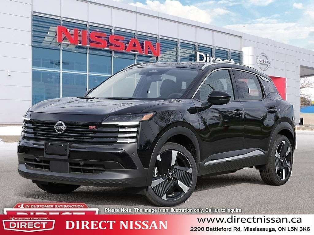 Super Black 2025 Nissan Kicks SUV / Crossover  Continuously Variable Transmission