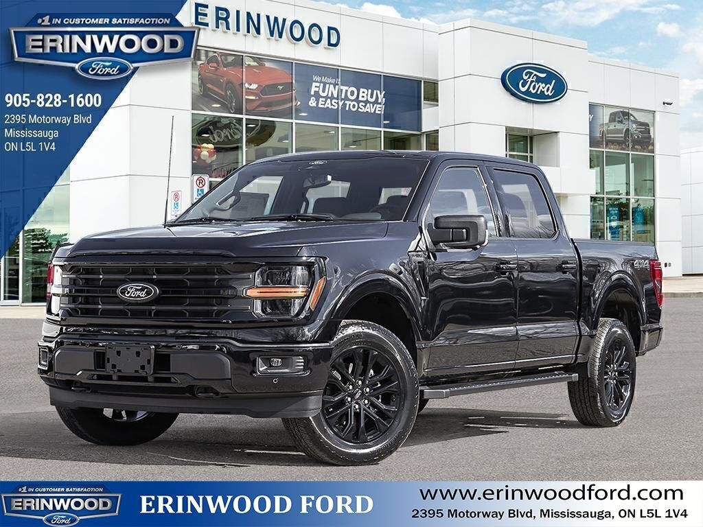 Agate Black Metallic 2025 Ford F-150 Pickup Truck Four-Wheel Drive Automatic