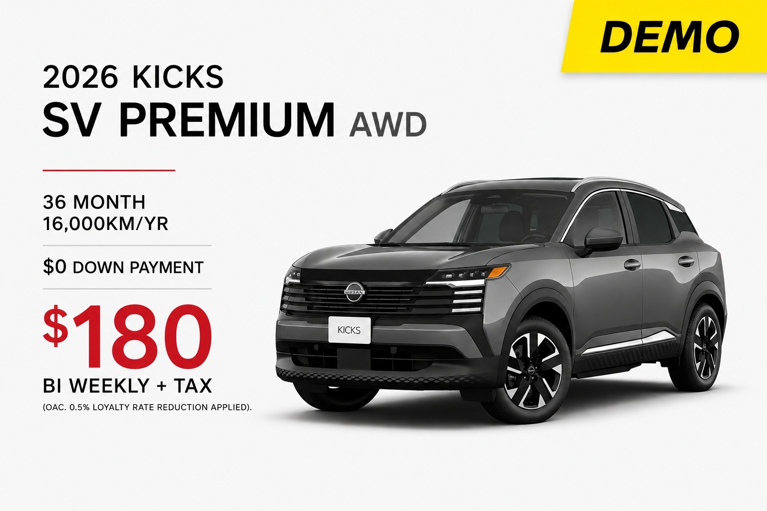 2026 Nissan Kicks SV AWD
