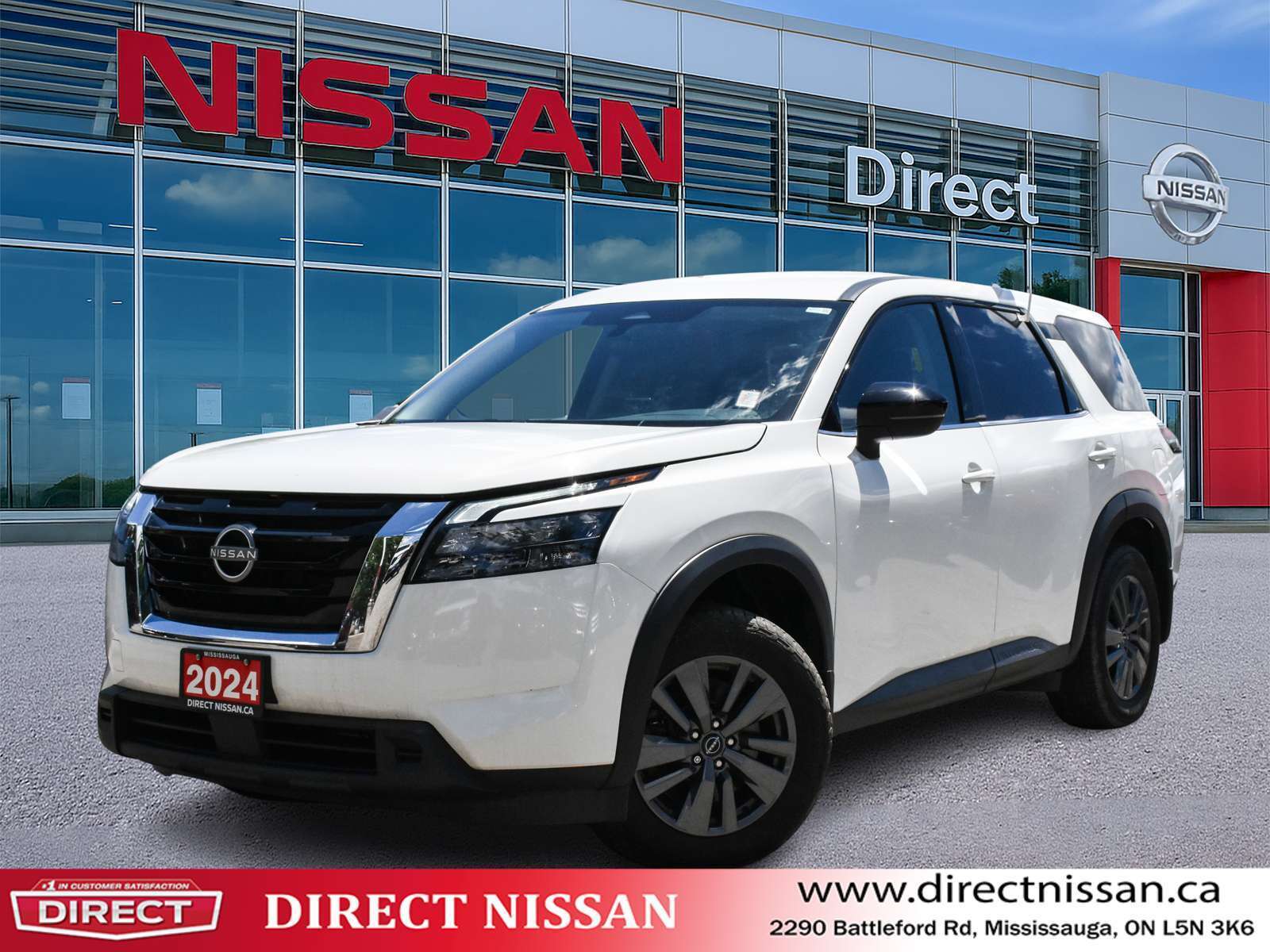 Glacier White 2024 Nissan Pathfinder SUV / Crossover All-Wheel Drive 9-Speed Automatic