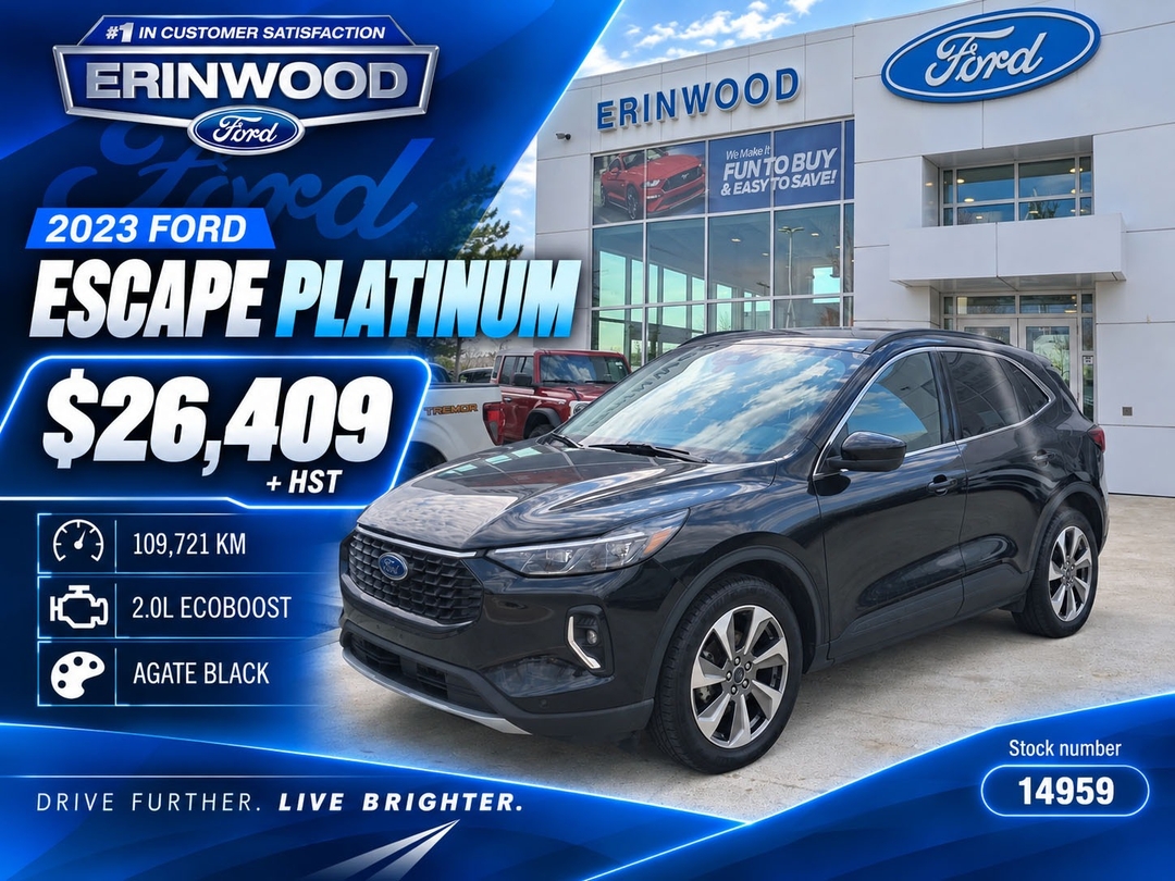 AGATE_BLACK 2023 Ford Escape SUV / Crossover All-Wheel Drive Automatic
