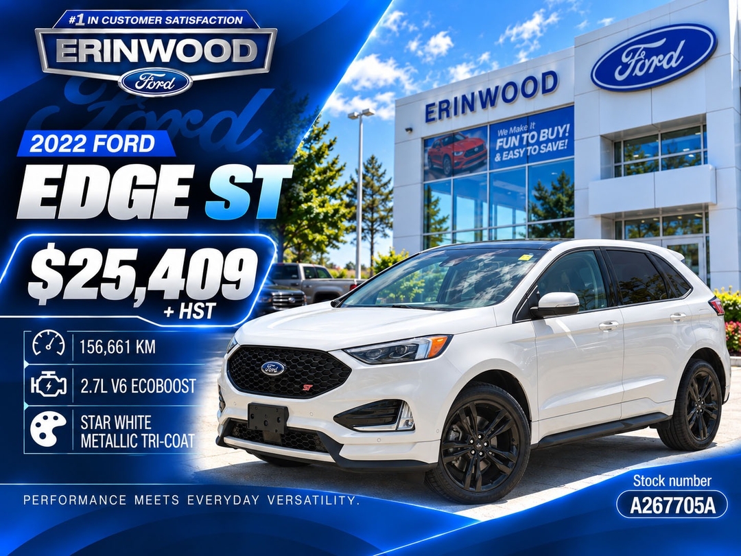 White 2022 Ford Edge SUV / Crossover All-Wheel Drive Automatic