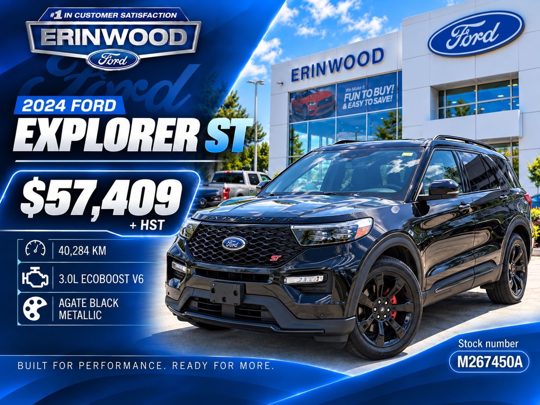 Agate Black Metallic 2024 Ford Explorer SUV / Crossover All-Wheel Drive Automatic