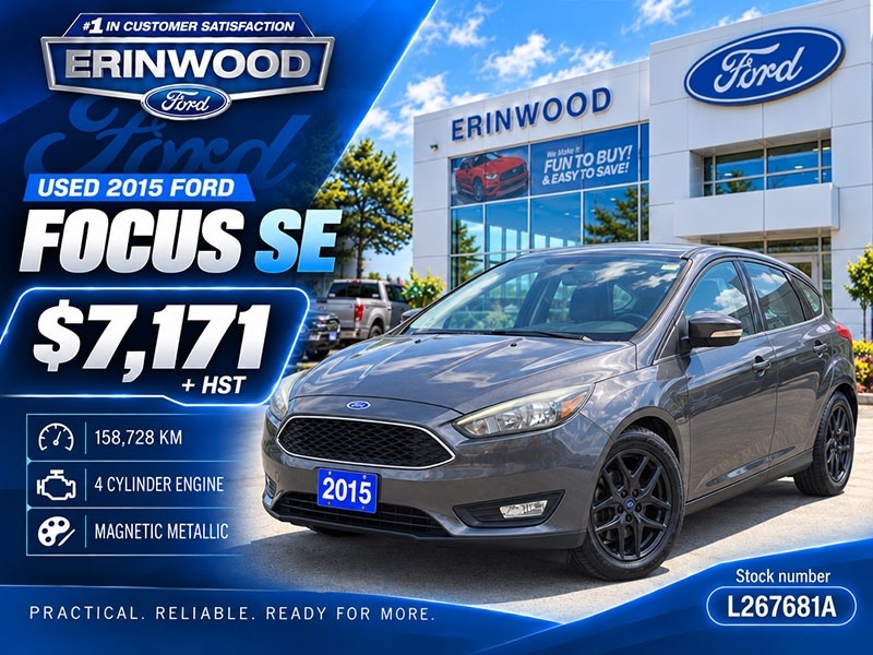 Gray 2015 Ford Focus Hatchback Front-Wheel Drive Manual