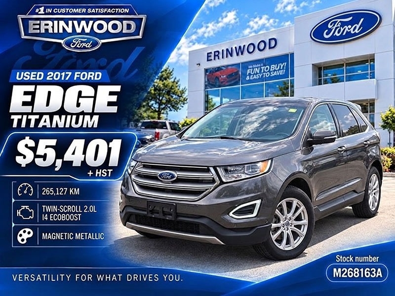 Gray (MAGNETIC) 2017 Ford Edge SUV / Crossover All-Wheel Drive Automatic