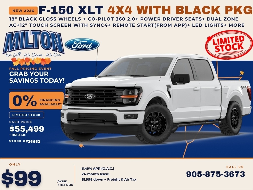 Oxford White 2026 Ford F-150 Pickup Truck Four-Wheel Drive Automatic