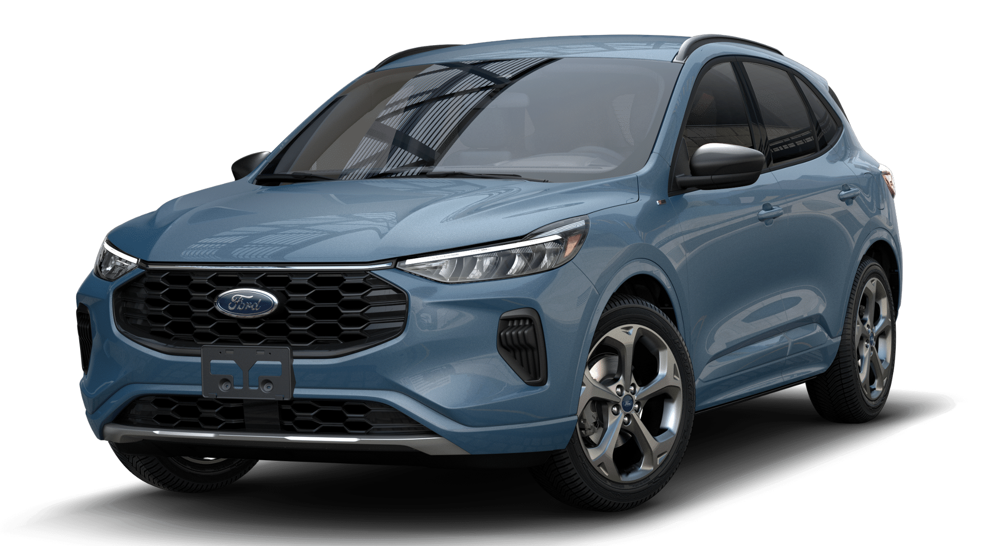 Gray (Carbonized Grey Metallic) 2024 Ford Escape Hybrid SUV / Crossover  8-Speed Automatic