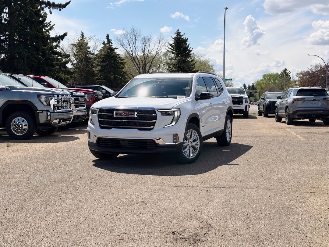 Summit White 2026 GMC Acadia SUV / Crossover Four-Wheel Drive 8-Speed Automatic