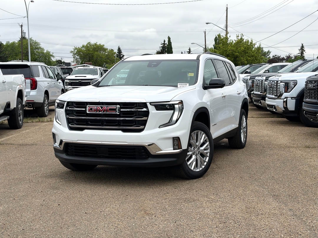 Summit White 2026 GMC Acadia SUV / Crossover Four-Wheel Drive 8-Speed Automatic