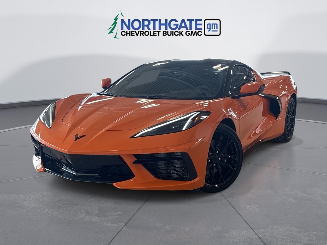 Amplify Orange Tintcoat 2024 Chevrolet Corvette Coupe Rear-Wheel Drive 8-Speed Dual Clutch