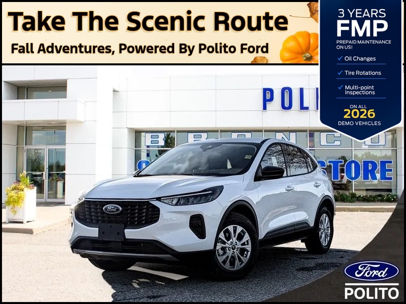 Star White Metallic 2026 Ford Escape SUV / Crossover All-Wheel Drive 8-Speed Automatic