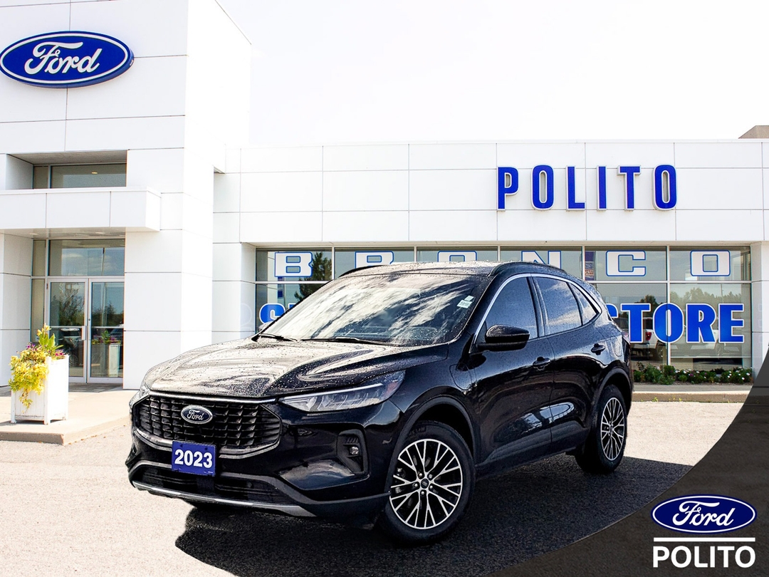Agate Black Metallic 2023 Ford Escape Hybrid Plug-in SUV / Crossover Front-Wheel Drive Continuously Variable Transmission