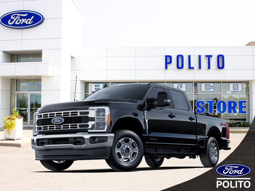 Black 2025 Ford F-250 Super Duty Pickup Truck Four-Wheel Drive Automatic