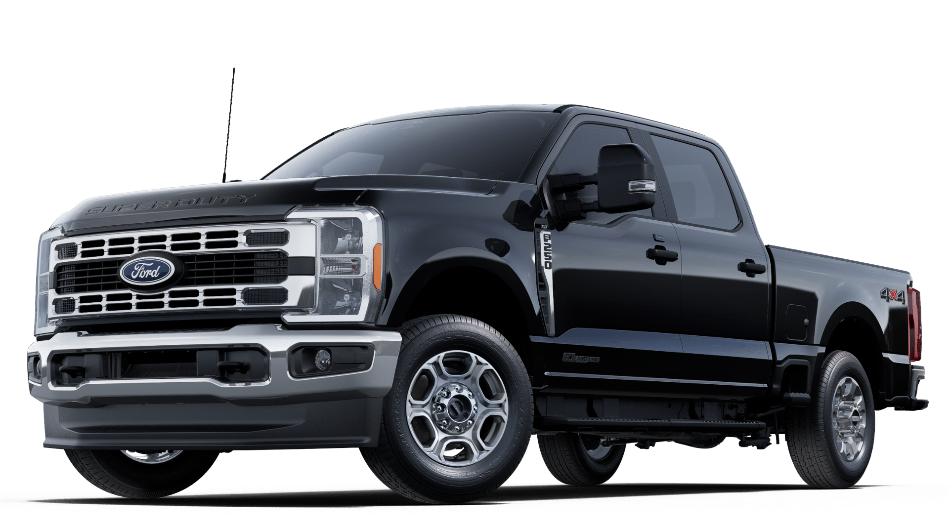 Black 2025 Ford F-250 Super Duty Pickup Truck Four-Wheel Drive Automatic