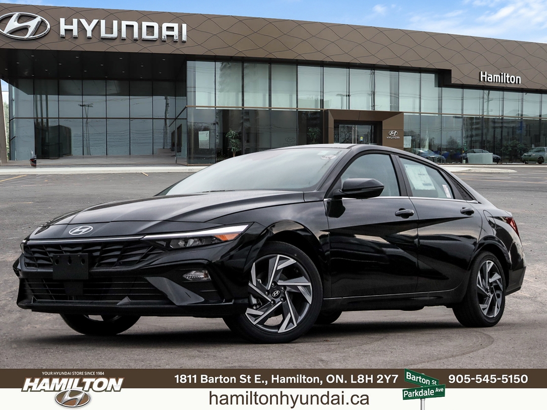Abyss Black 2026 Hyundai Elantra Hybrid Sedan 6-Speed Dual Clutch Overdrive