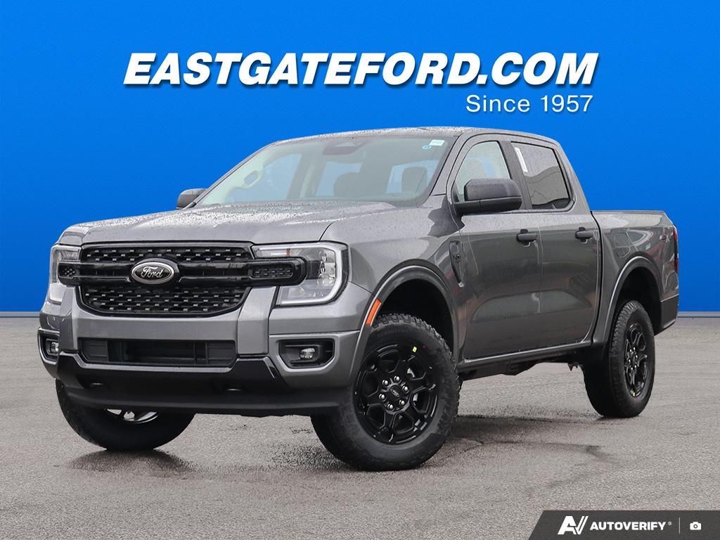 Gray (Carbonized Grey Metallic) 2026 Ford Ranger Pickup Truck Four-Wheel Drive Automatic