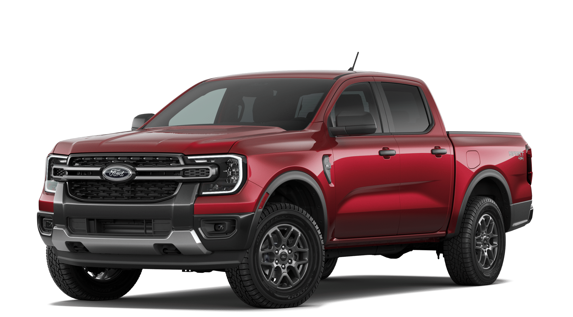 Ruby Red Metallic Tinted Clearcoat 2026 Ford Ranger Pickup Truck Four-Wheel Drive Automatic